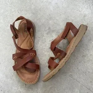 Born Trinidad Sport Leather Strappy Sandals